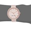 Nine West Women's Matte Pastel Pink Rubberized Bracelet Watch