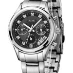 BUREI Women Chronograph Watches Analog Quartz Watch