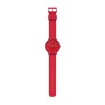 Skagen Aaren Kulør Stainless Steel Quartz Watch with Silicone Strap, red