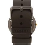 Rado Men's True R27741709 Black Rubber Swiss Quartz Dress Watch