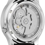 Seiko Men's Seiko 5 Automatic Stainless Steel Watch with Black Canvas Strap