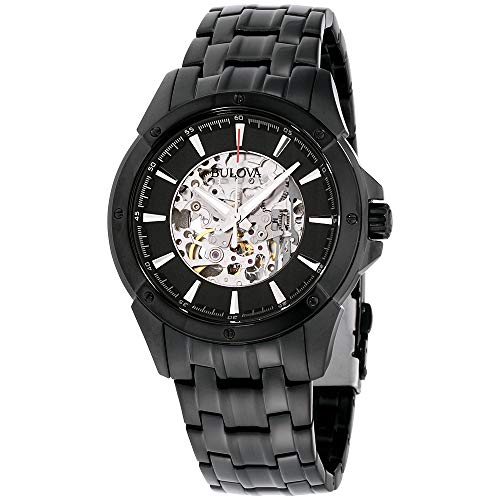 Bulova Men's Automatic Stainless Steel Casual Watch, Color:Black