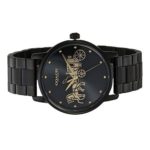 Coach Grand Women's Black Watch with Iconic Horse and Carriage Logo – A Stately Timepiece with Bold Gold Accents