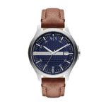 Armani Exchange Men's Brown Leather Watch