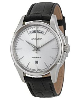 Hamilton Jazzmaster Automatic Silver Dial Black Leather Mens Watch