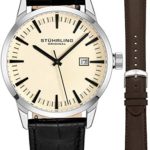 Stuhrling Original Mens Minimalist Swiss Quartz Stainless Steel Dress Wrist
