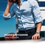 Men's Aposon Dual Dial Analog Watch – Stylish Fashion Dress Watch with Leather Band & Dual Time Zone Feature