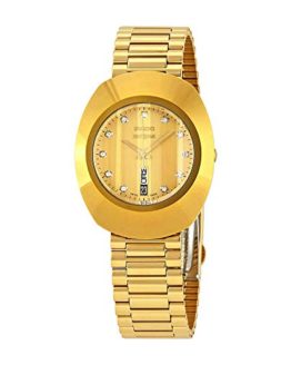Rado The Original L Diamond Gold Dial Ladies Watch