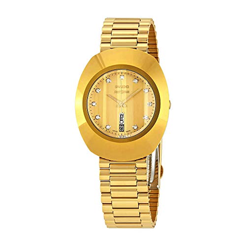 Rado The Original L Diamond Gold Dial Ladies Watch