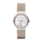 Skagen Women's Ancher Quartz Two-Tone Stainless Steel Mesh Dress Watch