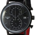ELYSEE Men's 'Classic-Edition' Quartz Metal and Leather Casual Watch
