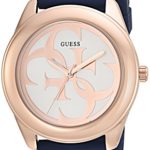 GUESS Women's Stainless Steel Silicone Casual Watch