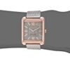 Nine West Women's Rose Gold-Tone and Silver-Tone Mesh Bracelet Watch – Elegant 29mm Quartz Timepiece
