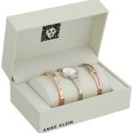 Anne Klein Women’s AK/2245RTST Swarovski Crystal Bangle Watch & Bracelet Gift Set