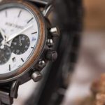 BOBO BIRD Men's Ebony Wood & Stainless Steel Chronograph Watch – Stylish Business Casual Wooden Wristwatch