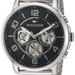 Tommy Hilfiger Men's Quartz Stainless Steel Watch, Color:Silver-Toned
