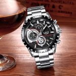 Mens Watches Full Steel Waterproof Sport Analog Quartz Watch Men