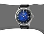 Orient Men's Bambino Version 4 Automatic Watch – 42mm Blue Dial with Leather Strap