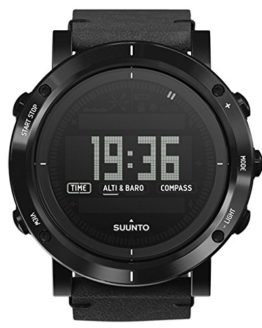 Suunto Men's Essential SS021215000 Black Leather Quartz Watch