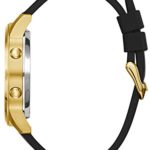 GUESS Men's Quartz Metal and Silicone Casual Watch, Color:Black