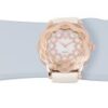 Brillier Women's La Fleur Round Rose Gold Diamonds Analog Watch