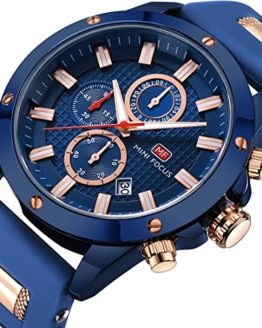 Men Business Watches Chronograph, Mini Focus Fashion Waterproof Wrist Watch