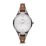 Fossil Women's Georgia Quartz and Leather Casual Watch