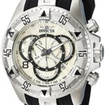 Invicta Men's Quartz Stainless Steel and Silicone Casual Watch