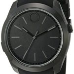 Movado Stainless Steel Swiss-Quartz Watch with Silicone Strap, Black