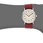 Timex Unisex T2P235 Weekender Maroon Nylon Slip-Thru Strap Watch