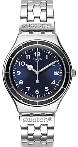 Swatch Blue Dial Stainless Steel Unisex Watch
