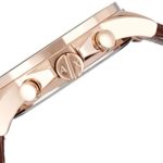 Armani Exchange Men's AX2508 Brown Leather Watch – Blue Dial, 50M Water Resistant Quartz Watch