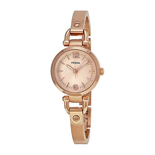 Fossil Women's Mini Georgia, Rose Gold-Tone Stainless Steel Watch