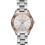 Michael Kors Women's Mini Slim Runway Silver-Tone Watch