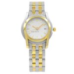 Gucci White Sticks Dial Two Tone Steel Quartz Ladies Watch