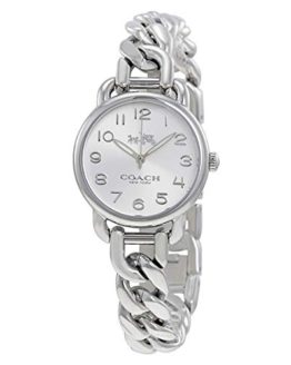Delancey" Stainless Chain Link Bracelet Watch for Women by Coach.