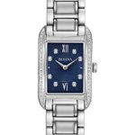 Bulova Women's Analog Quartz Stainless Steel Diamond Watch