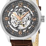 Stuhrling Original Delphi Automatic Watch - Grey Skeleton Dial Wrist Watch for Men