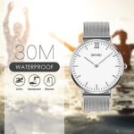 Aposon Men’s Quartz Business Analog Watch – Waterproof 98FT with Stainless Steel Band