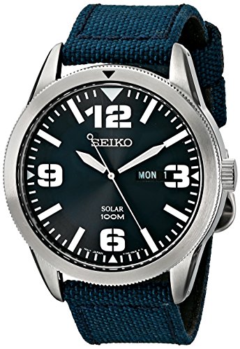 Seiko Men's SNE329 Sport Solar-Powered Stainless Steel Watch