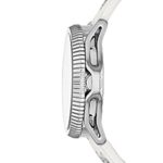 Diesel Men's Rollcage Stainless Steel White Leather Watch
