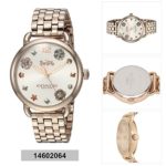 COACH Women's Delancey Carnation Rose Gold Watch