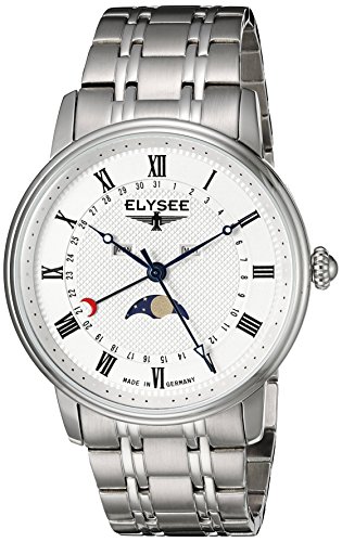 Elysee Men's Classic-Edition Analog Display Quartz Silver Watch