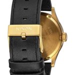 Nixon Porter Leather Modern Men’s Watch (40mm. Leather Band) (Gold/Black)