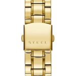 Timeless Style – GUESS Men’s Gold-Tone Stainless Steel Bracelet Watch with Date Display