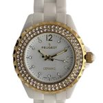 Peugeot Women Ceramic Wrist Watch with Crystal Bezel