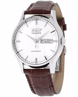 Tissot Visodate White Dial SS Leather Automatic Men's Watch