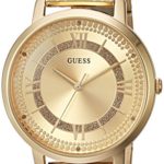 GUESS Women's Quartz Watch with Stainless-Steel Strap, Gold
