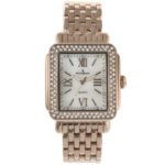 Peugeot Women's Quartz Brass Dress Watch, Color:Rose Gold-Toned