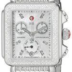 MICHELE Women's Deco Analog Display Swiss Quartz Silver Watch